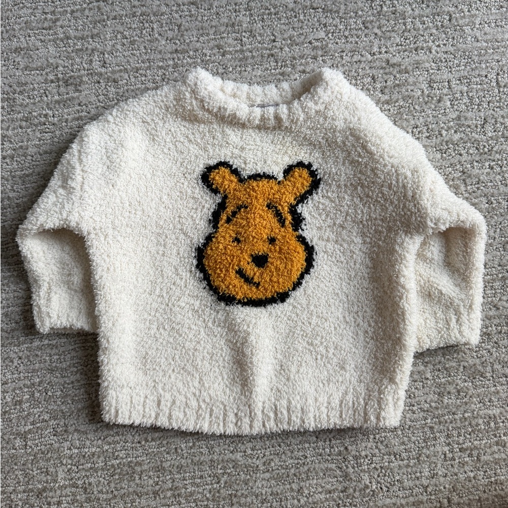 Disney Cream Fleece Baby Sweater